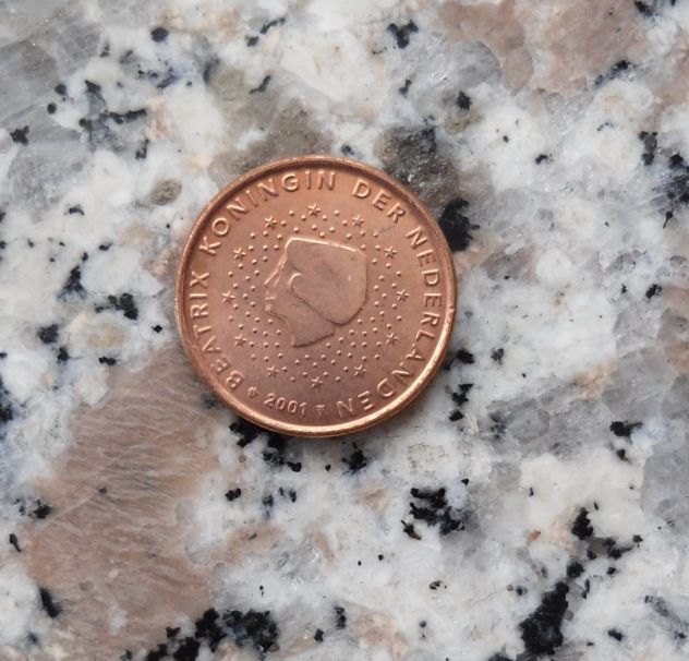 MONETA DA 1 CENTESIMO EURO OLANDA DEL 2001 - MAI CIRCOLATA -