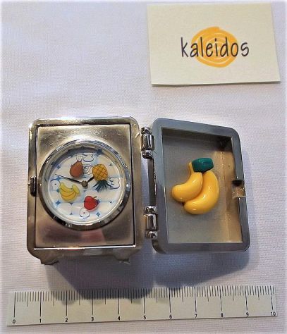Orologio a forma di Frigorifero in metallo, al quarzo, Articolo Nuovo - - Foto 3