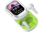 Cuffie Bluetooth ANC display 50h traduzione 24 lingue IPX impermeabili BIANCO