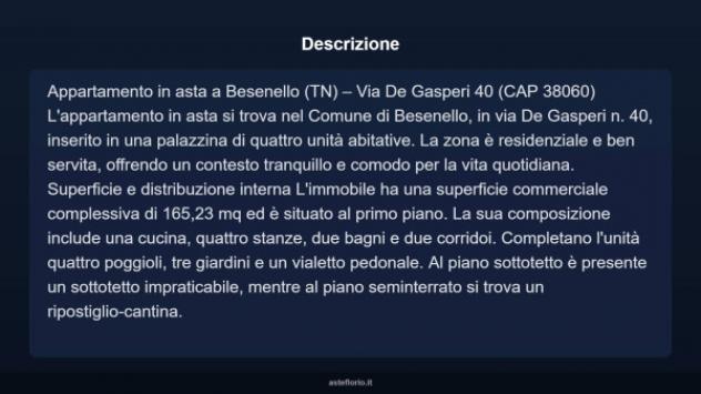 Immobile in asta di 165 m², box auto doppio in vendita a Besenello - Foto 4