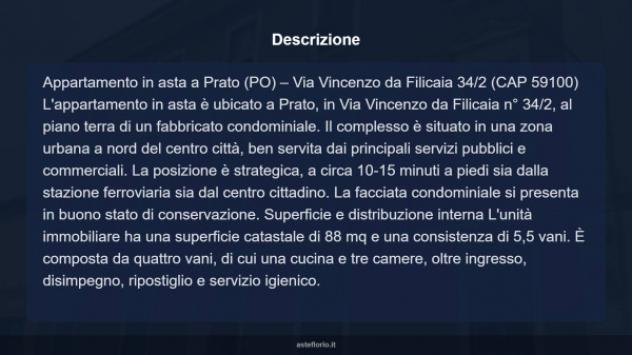 Immobile in asta di 88 m² in vendita a Prato - Foto 12