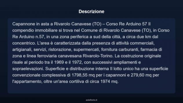 Immobile in asta di 1798 m² in vendita a Rivarolo Canavese - Foto 6