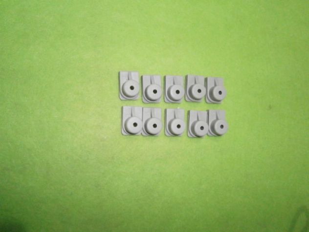GANCETTI CLIP DI FISSAGGIO GRIGLIA MASCHERINA ANTERIORE FIAT 128 SPORT 3P S SL - Foto 3