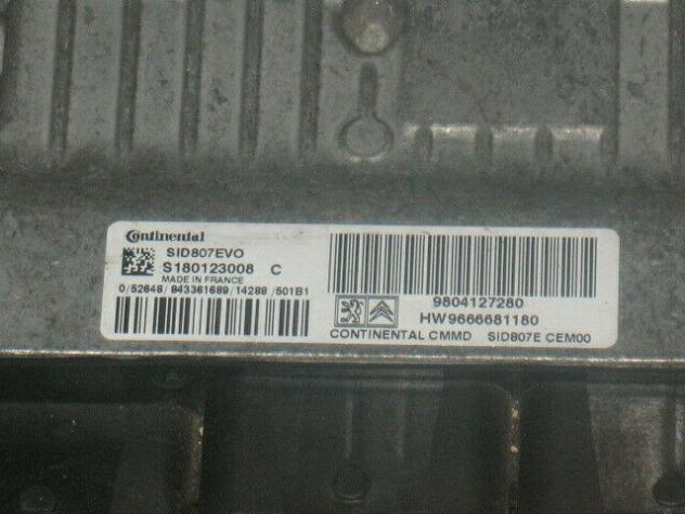 S180123008C ECU C4 Cactus SID807EVO HW9666681180 9804127280 - Foto 2