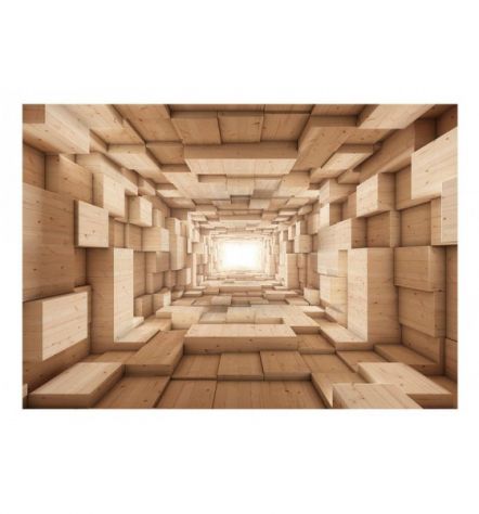 Fotomurale Adesivo Col Tunnel In 3D Gold Arredalacasa - Foto 2
