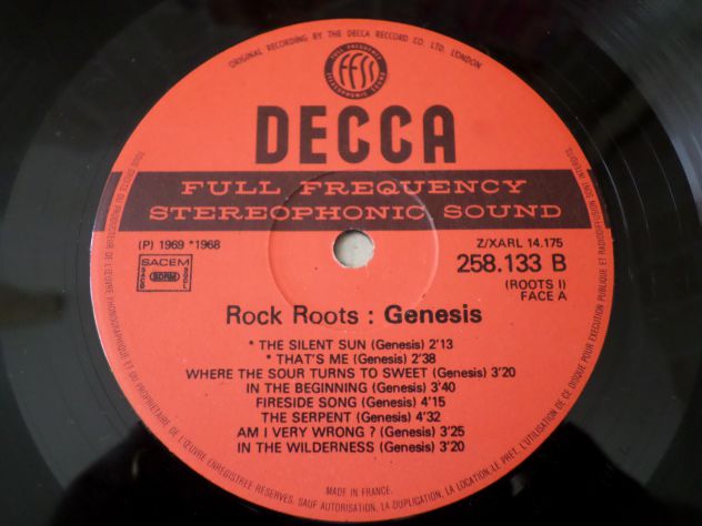 GENESIS - Rock Roots - LP / 33 giri 1976 Sterephonic Sound DECCA - Foto 2
