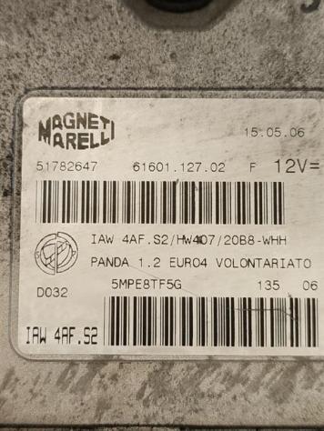 CENTRALINA MOTORE FIAT Panda 2° Serie 51782647 IAW4AFS2 188A4000 benzina 1242 (0310) - Foto 2