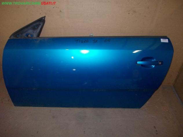 PORTA S. Distanza cerniere 327mm AZZURRO MET. NO ALZ. NO SERR OPEL TIGRA Twin Top (X04)  Carrozzeria  Lamierati esterni  Porte  Porta ant. sx. OPEL -