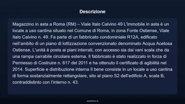 Immobile in asta di 6 m² in vendita a Roma - Foto 3