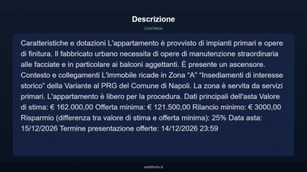 Immobile in asta di 91 m² in vendita a Napoli - Foto 9
