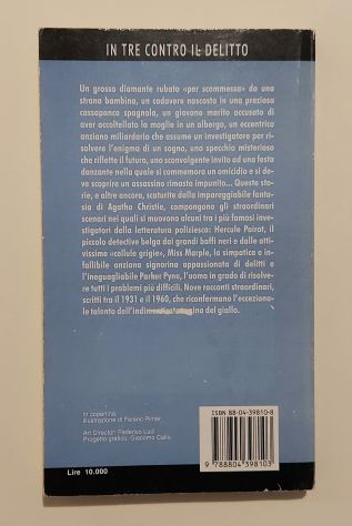 In tre contro il delitto di Agatha Christie 1°Ed. Mondadori, maggio 1990 - Foto 3