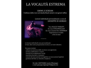 Lezioni di canto - growl - scream