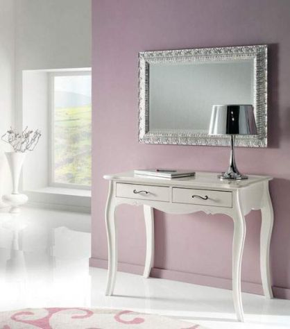Scrittoio 2 Cassetti Bianco Stile Shabby Chic Laccato cod 7507