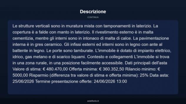 Immobile in asta di 417 m² in vendita a Casciana Terme Lari - Foto 5