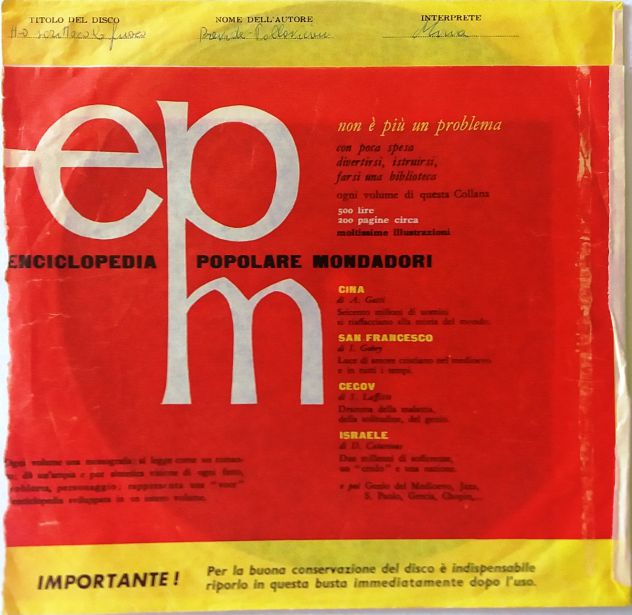 5 Flexi-disc "Il Musichiere" con pubblicità dei Gialli Mondadori- del 1959 - Foto 4