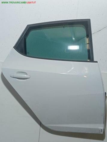PORTA POST. DX BIANCA CON ALZ MAN E SERR VETRO SCURO 999-U1562161 Carrozzeria Lamierati esterni Porte Porta post. dx. SEAT - IBIZA - 2008 2012, SE