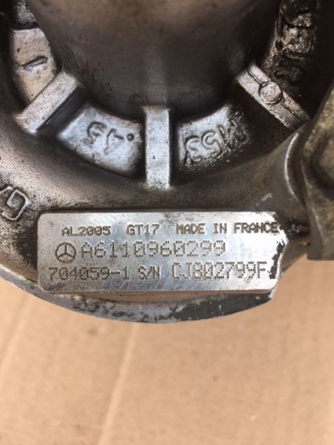 Turbo / Turbina completa Mercedes VITO 2.2 112 CDi 122 cv. W638 - Foto 4