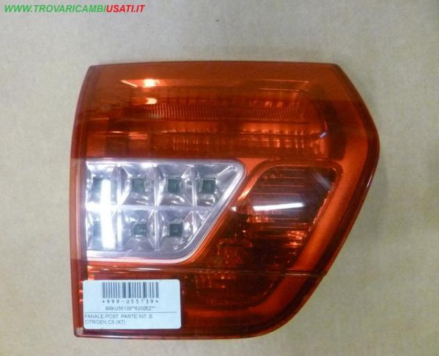 FANALE POST. PARTE INT. S. CITROEN C5 (X7)  Parti elettriche  Fanaleria  Fanali  Fanale post. sx. CITROEN - C5 - 01-05-2008 - 01-09-2010