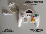 Joypad Nintendo Gamecube compatibile "EAXSUS" bianco