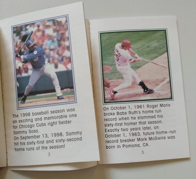 All Star Book Baseball USA - n.2 voll. illustrati - Mark McGuire e Sammy Sosa - Foto 3