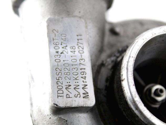 28201-2A740 TURBINA TURBCOMPRESSORE KIA VENGA 1.4 D 66KW 6M 5P (2011) RICAMBIO USATO - Foto 4