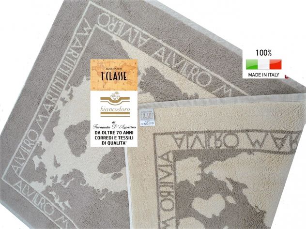 Tappeto ALVIERO MARTINI 1^CLASSE multiuso in cotone cm. 63 x 91 double face - Foto 5