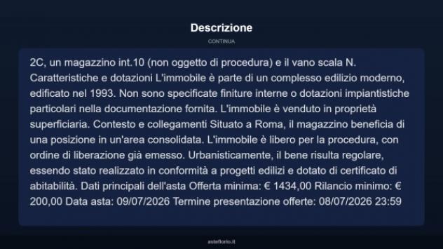 Immobile in asta di 48 m² in vendita a Roma - Foto 4