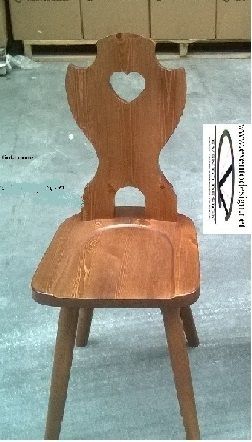 sedia tirolese, sedia cuore per baite - Foto 2