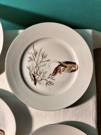 Servizio da Pesce Vintage Porcellana Bavaria Tirschenreuth (7 Pz) - Prezzo Tratt - Foto 8