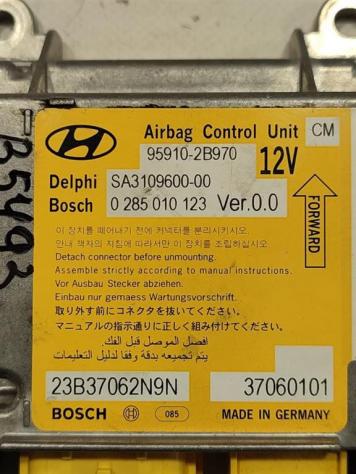 CENTRALINA AIRBAG HYUNDAI Santa Fe 3° Serie 95910-2B970 0285010123 D4EB (0612) - Foto 2