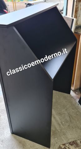 Bancone reception nero boiserie per centro estetico barbiere barbershop spedizio - Foto 2