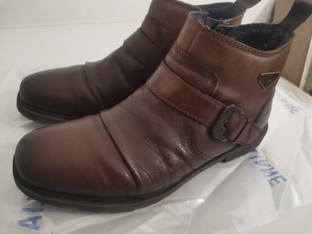 Stivaletti Marroni In Vera Pelle Bugatti Da Uomo numero 40