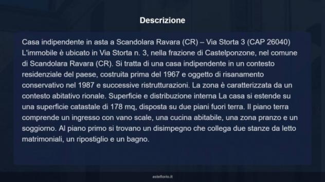 Immobile in asta di 178 m² con più di 5 locali in vendita a Scandolara Ravara - Foto 14