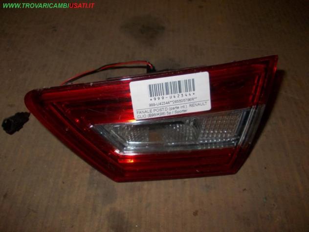 FANALE POST.D.(parte int.) RENAULT CLIO (B98/K98) 5p / Sporter  Parti elettriche  Fanaleria  Fanali  Fanale int. post. d RENAULT - CLIO IV 3/5P E SPOR