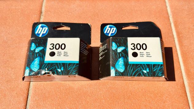 2 Cartucce HP 300 Nero Originali (CC640EE) - Sigillate