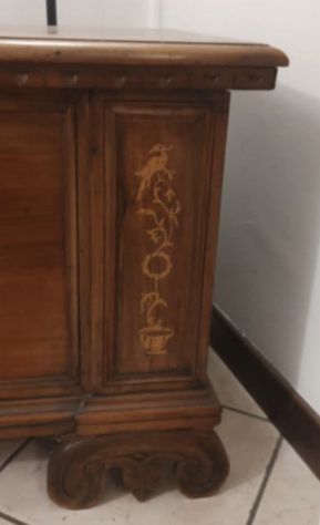 Cassapanca in Legno di Noce Antico - Foto 9