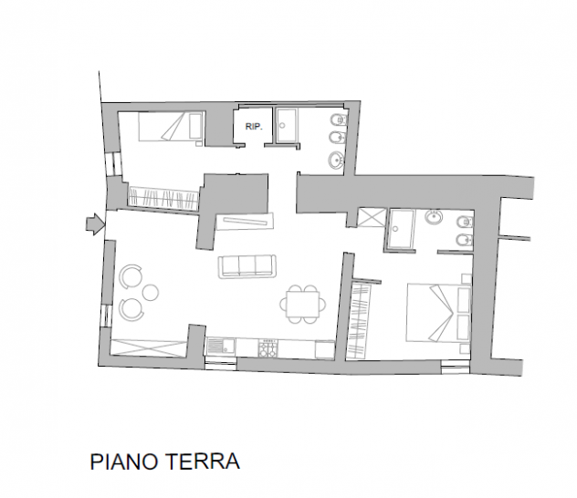 Appartamento in vendita a Le Scotte - Siena 85 mq Rif: 1399513 - Foto 5