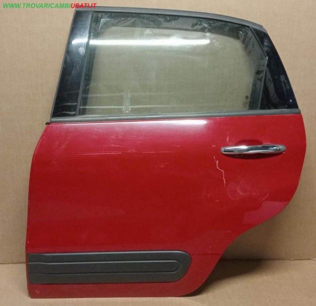 PORTA POST.S. ROSSO MET. C/ALZ. E SERR. 999-U65725 Carrozzeria  Lamierati esterni  Porte  Porta post. sx. FIAT - 500 L - 01-06-2017 -, FIAT - 500 L -