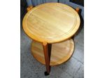carrello  portavivande in legno 48x58 2 ripiani