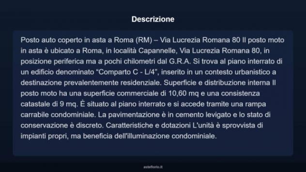 Immobile in asta di 10 m² in vendita a Roma - Foto 4