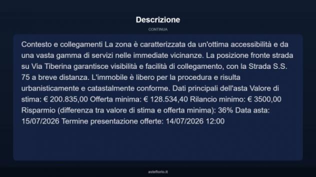 Immobile in asta di 193 m² con più di 5 locali e box auto in vendita a Deruta - Foto 12