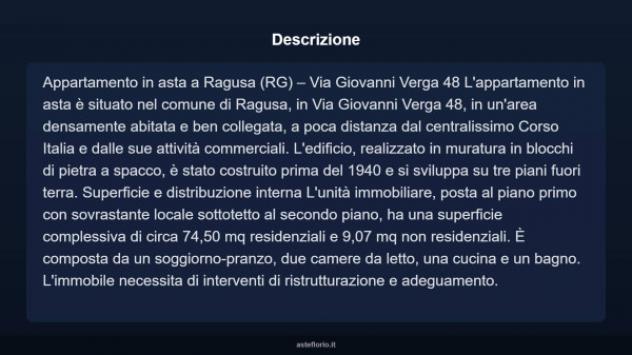 Immobile in asta di 74 m² in vendita a Ragusa - Foto 3