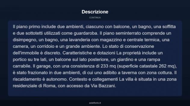 Immobile in asta di 352 m² con più di 5 locali e box auto in vendita a Roma - Foto 13