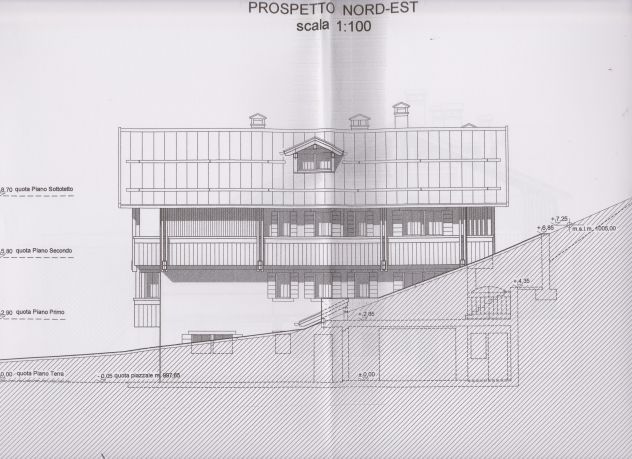 Lotto edificabile con porgetto approvato per 5 appartamenti - Foto 9