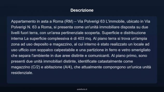 Immobile in asta di 403 m² in vendita a Roma - Foto 3