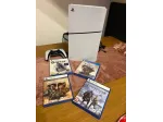 Sony PS5 Digital Edition Console - Bianco + 4 Giochi