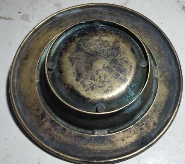 POSACENERE PUBBLICITARIO IN BRONZO ANNI 50 - PESANTE - Foto 4