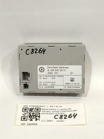 CENTRALINA GATEWAY MERCEDES ML W164 3° Serie A1645402601 diesel 2987 (0511)