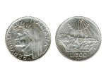 MONETA 500 LIRE ARGENTO - DANTE ALIGHIERIn