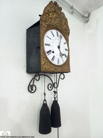 176342 Antico orologio a pendolo Comtoise XIX secolo - Foto 3